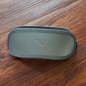 Emporio Armani Gray Luxury Designer Soft Zippered Sunglasses Case
